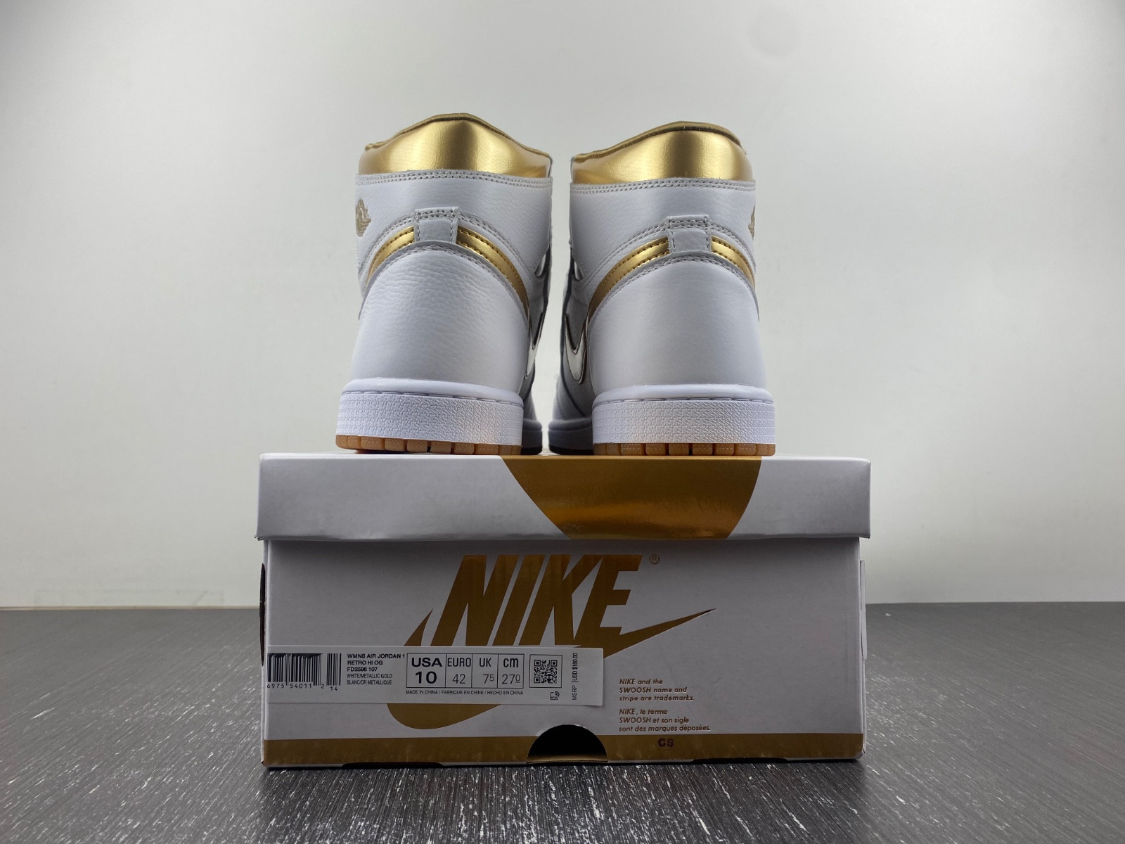 air jordan 1 high og wmns metallic gold fd2596-107