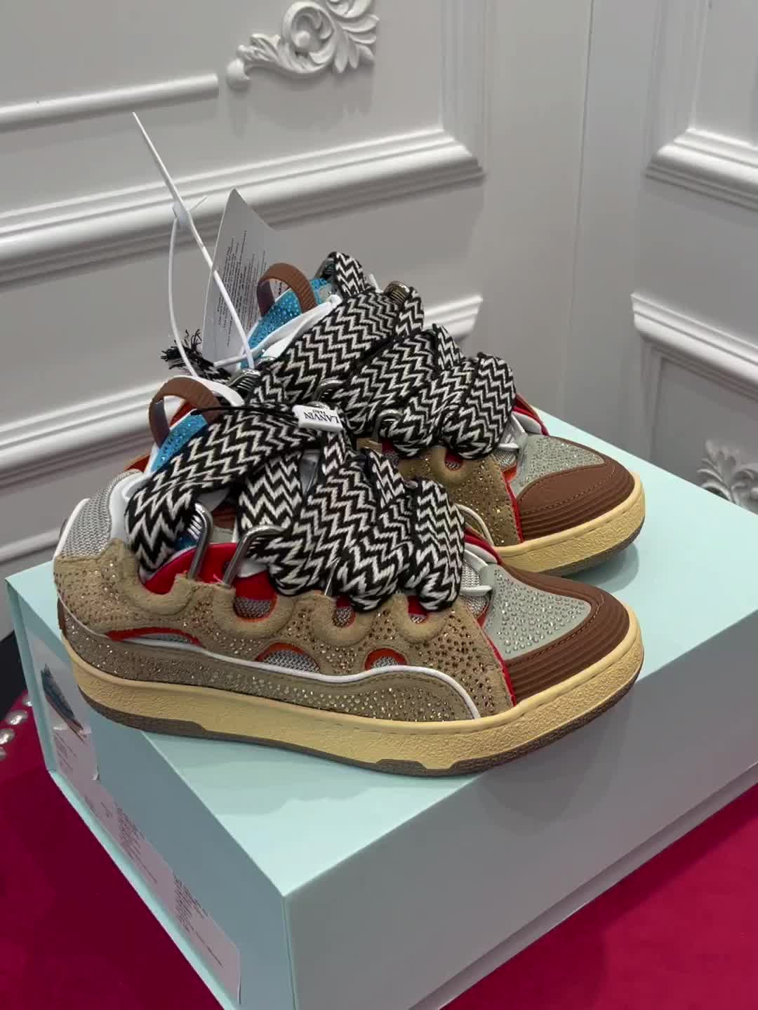 lanvin curb sneaker