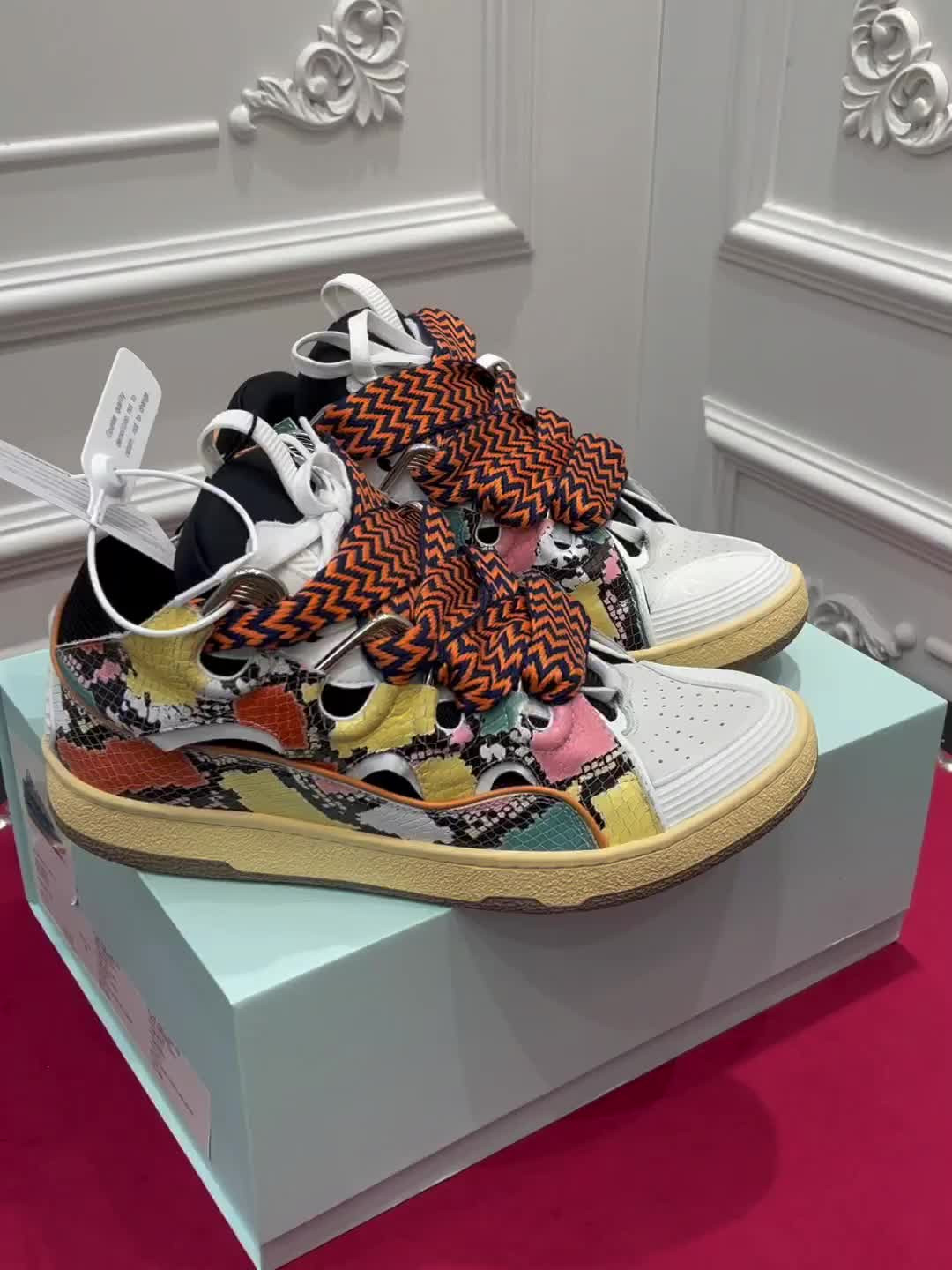 lanvin curb sneaker