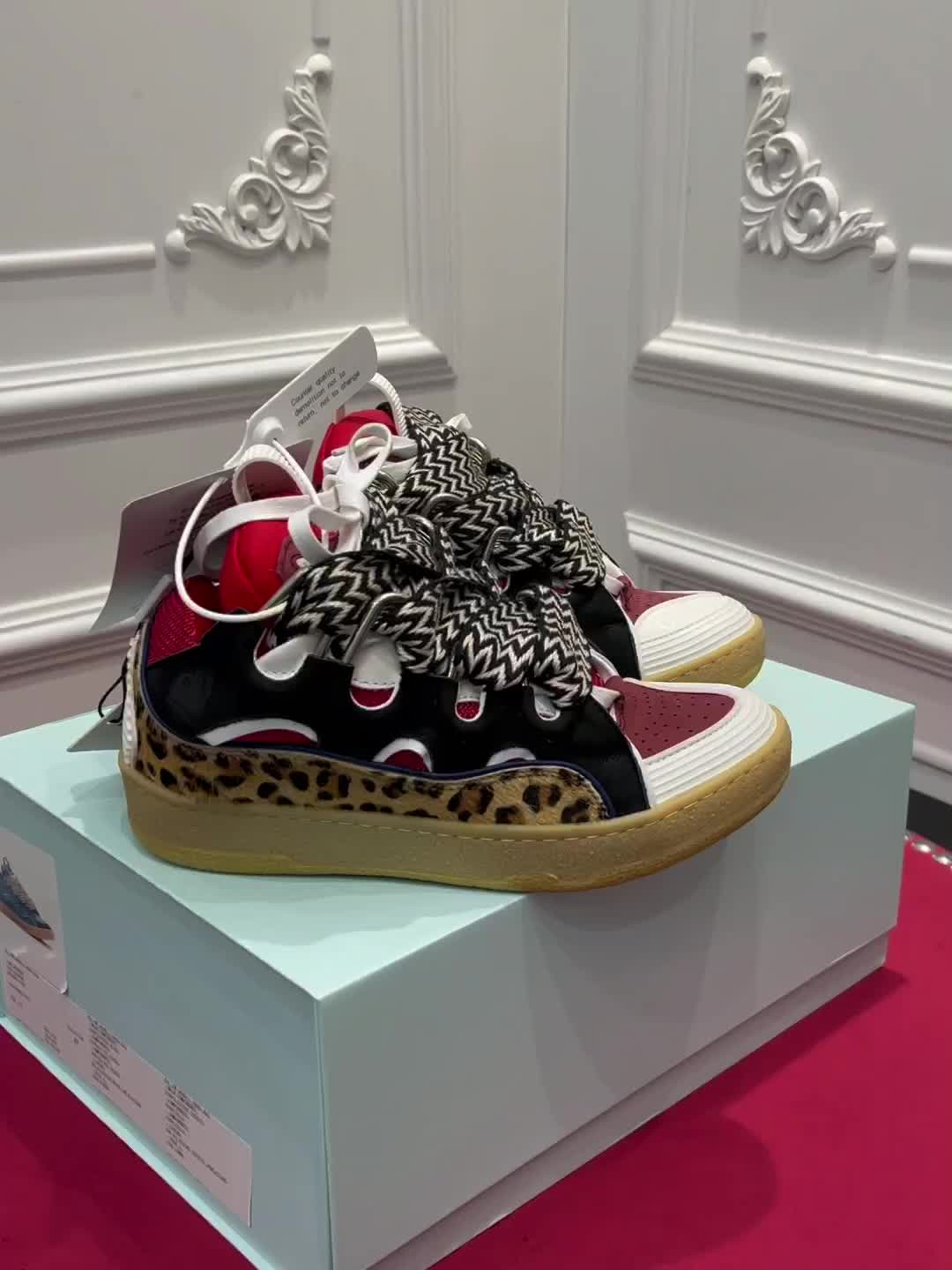 lanvin curb sneaker