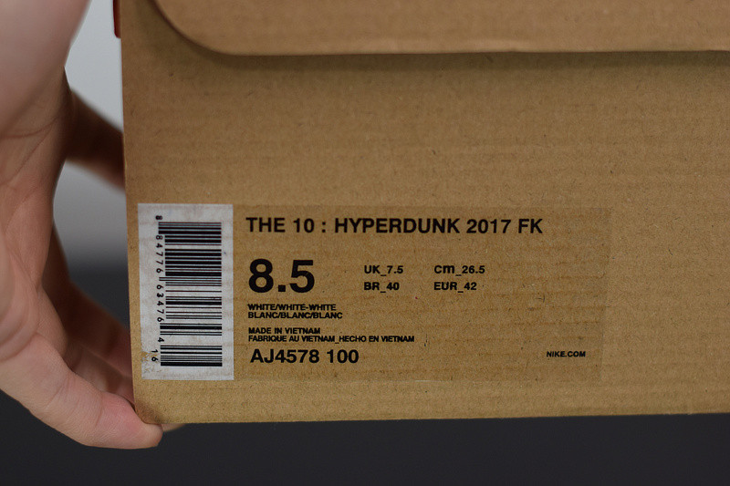 of x hyperdunk 2017 flyknit 
