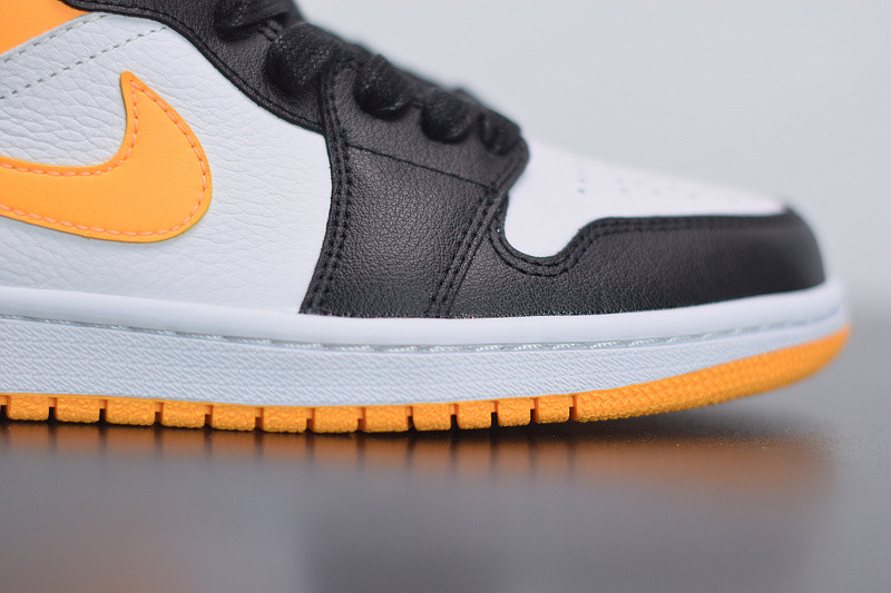 air jordan 1 mid laser orange black cv5276-107