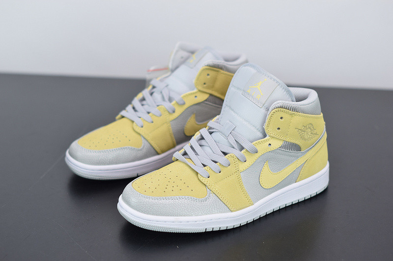 air jordan 1 mid mixed textures yellow da4666-001