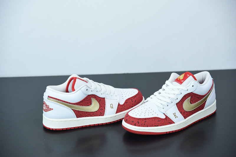 air jordan 1 low “spades” dj5185-100