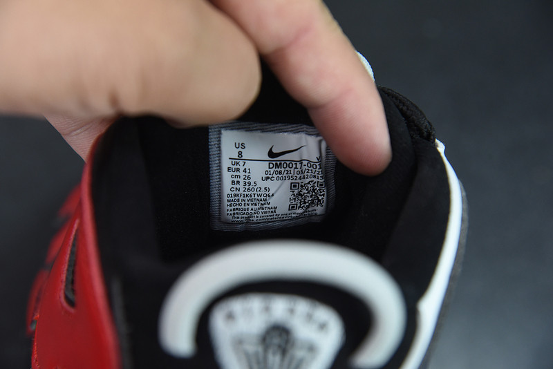 nike air more uptempo gs black red blue dm0017-001