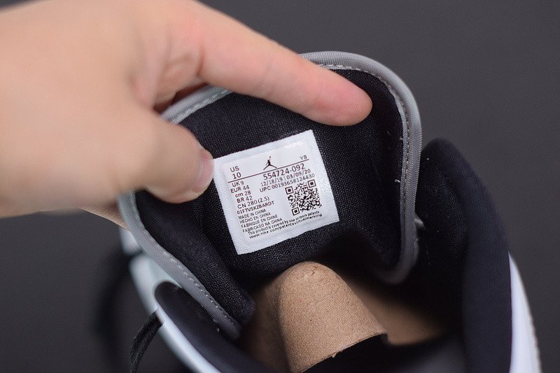 air jordan 1 mid "light smoke grey" 554724-092