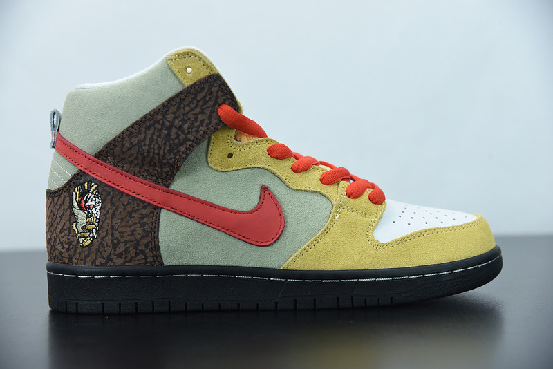 color skates x nike sb dunk high kebab and destroy cz2205-700