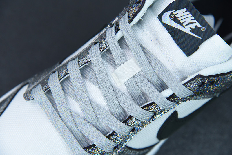 nike dunk low with silver cracked leather do5882-001