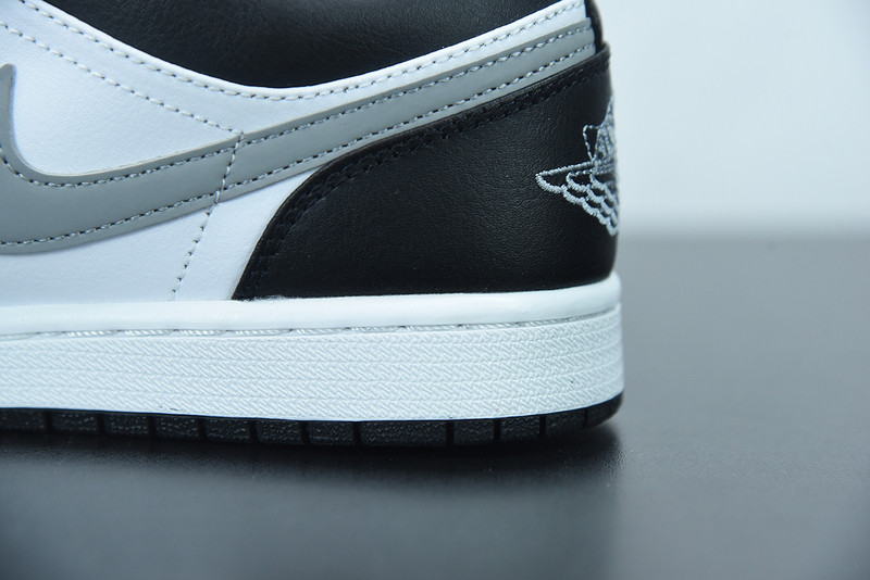 air jordan 1 low black white grey 553558-040