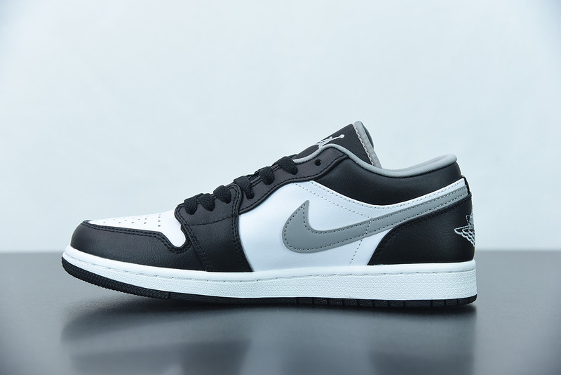 air jordan 1 low black white grey 553558-040