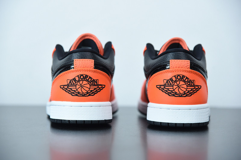 air jordan 1 low se black turf orange ck3022-008