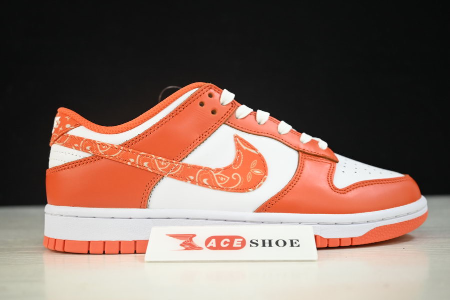 nike dunk low “orangre paisley” dh4401-103