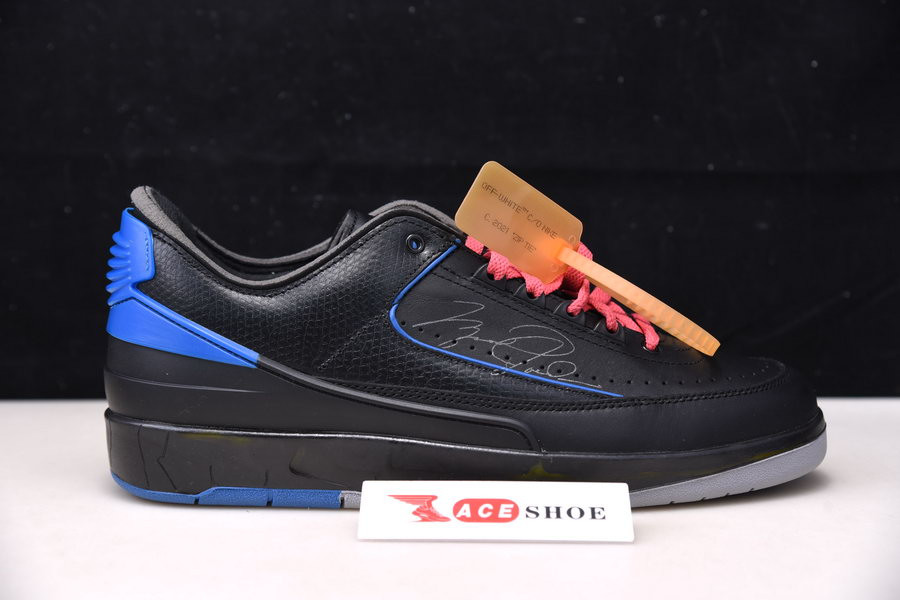 of x air jordan 2 low ''black royal'' dj4375-004