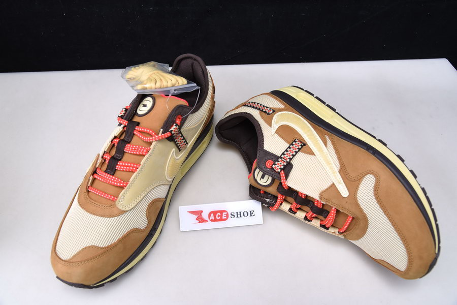 travis scott x nike air max 1 "wheat" do9392-701