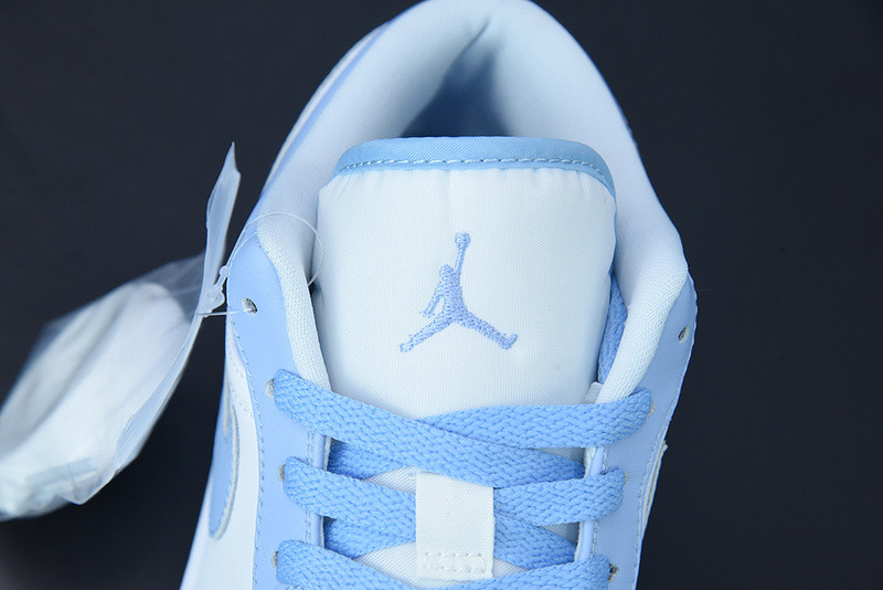 air jordan 1 low white ice blue (women