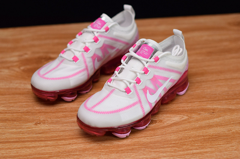 nike air vapormax 2019 summit white pink rise (w) ar6632-105