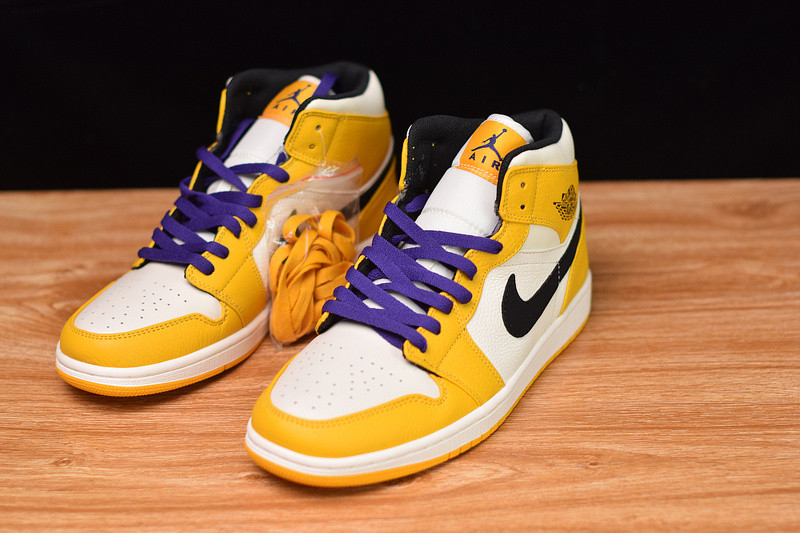 air jordan 1 mid se "lakers" 852542-700
