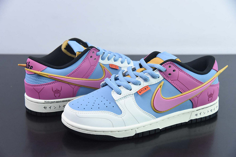 nike sb dunk low pink blue white black zd2356-153