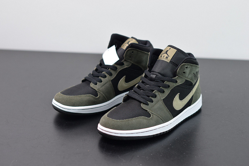 air jordan 1 mid in military bq6472-030