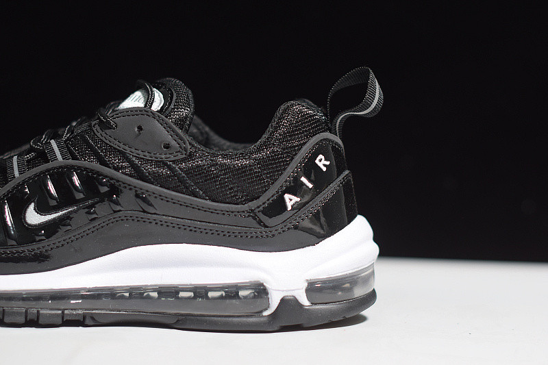 nike air max 98 black/white-reflect silver 640744-010