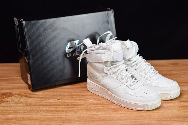 nike air force 1 mid "triple ivory" aa6655-100