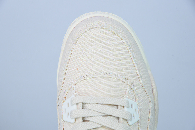 air jordan 4 canvas sail cement grey dq4909-100