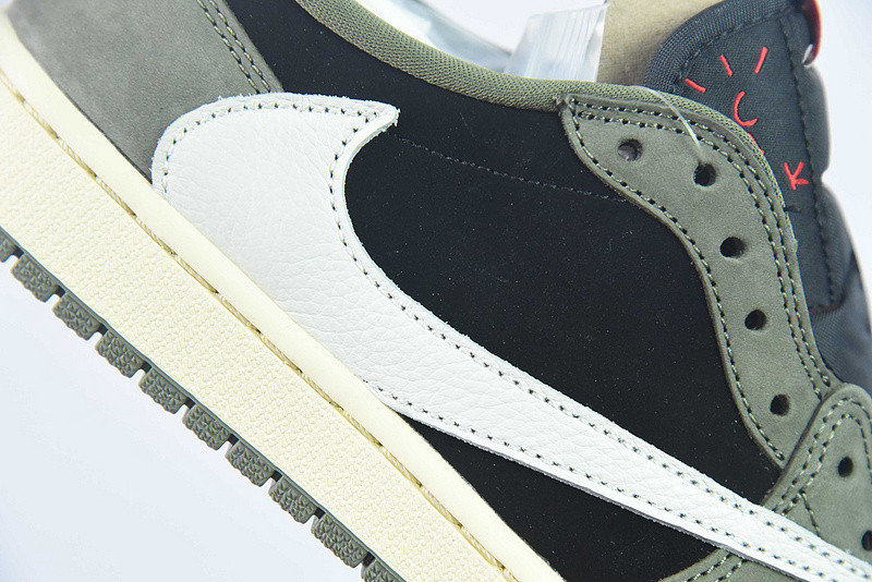 travis scott x air jordan 1 low og “black olive” dm7866-002