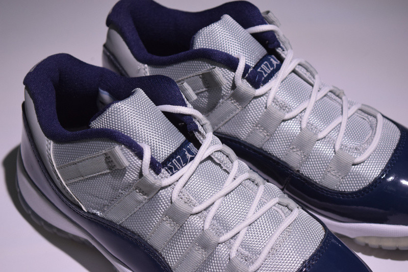 air jordan 11 retro low bg (gs) "georgetown" 528896-007