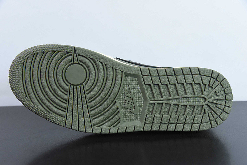 travis scott x air jordan 1 low og “medium olive” dm7866-200