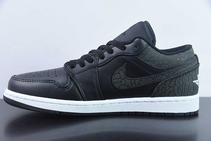 air jordan 1 low "black elephant" fb9907-001
