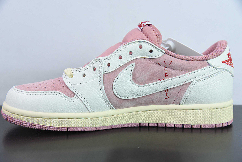 travis scott x air jordan 1 low og "shy pink" dm7866-106