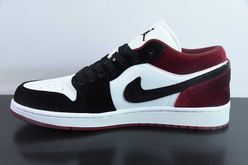 Air Jordan 1 Low SE Velvet Black Gym Red FZ3242-001