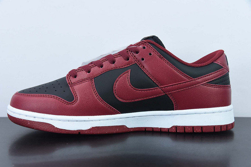 nike dunk low next nature appears in wine red and black dn1431-002