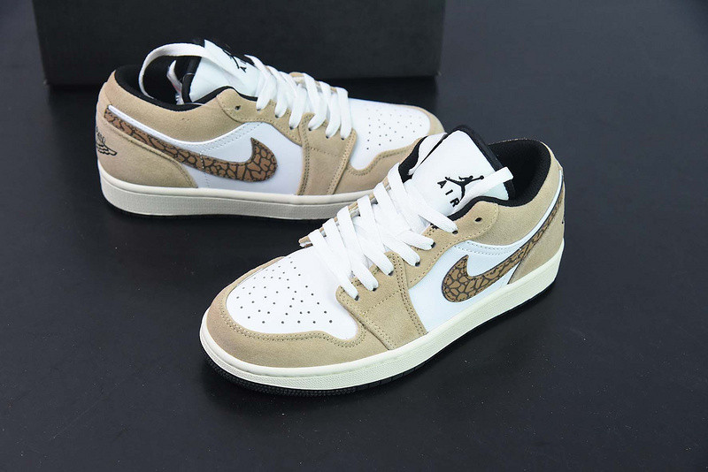 air jordan 1 low brown elephant dz4130-201