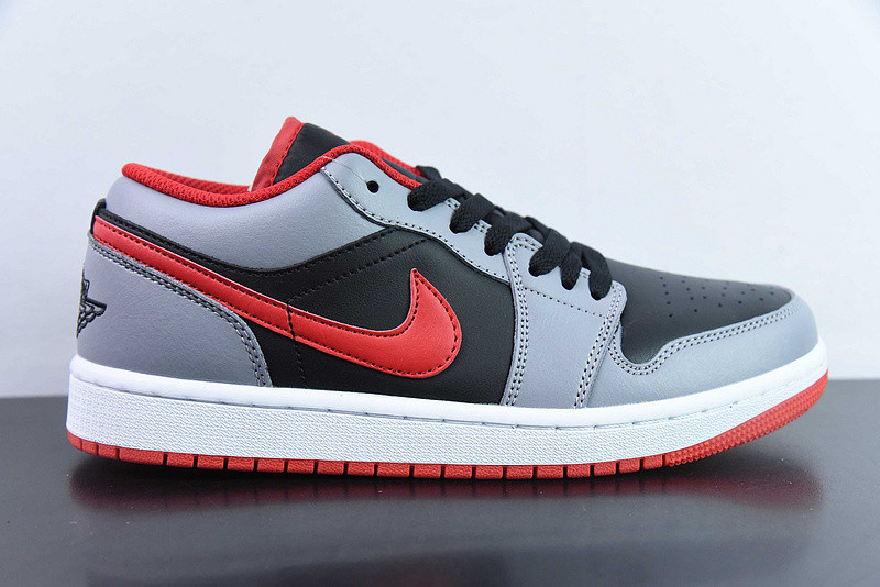 air jordan 1 low ''cement fire red'' 553558‑060