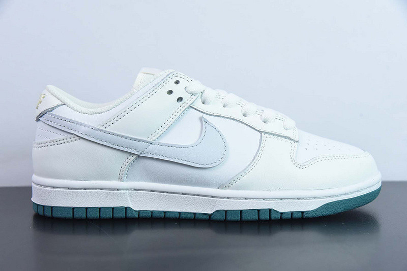 nike dunk low gs ''white grey teal'' fd9911-101