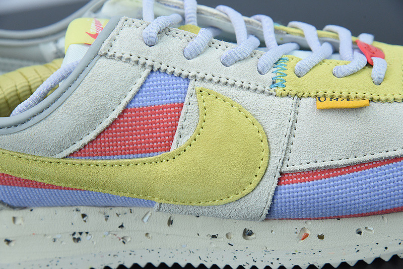 union x nike cortez yellow purple red dr1413-100