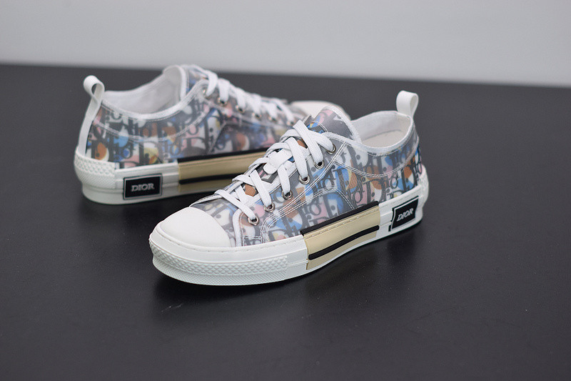 b23 low-top sneaker in dio* oblique with dio* and alex foxton print