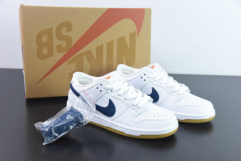 nike sb dunk low orange label white navy cz2249-100