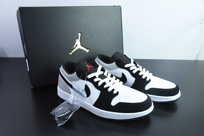 Air Jordan 1 Low SE White Fire Red Black Matte Silver HF3148-106