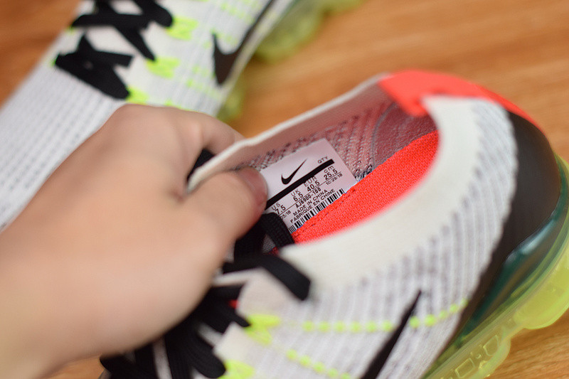 nike air vapormax flyknit 3 white black volt bright crimson aj6900-100
