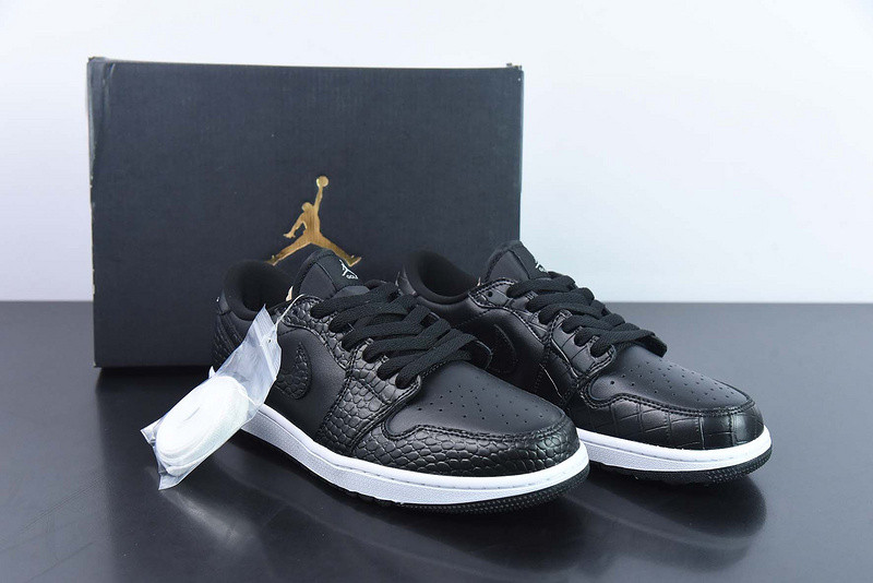air jordan 1 low golf “black croc” dd9315-003