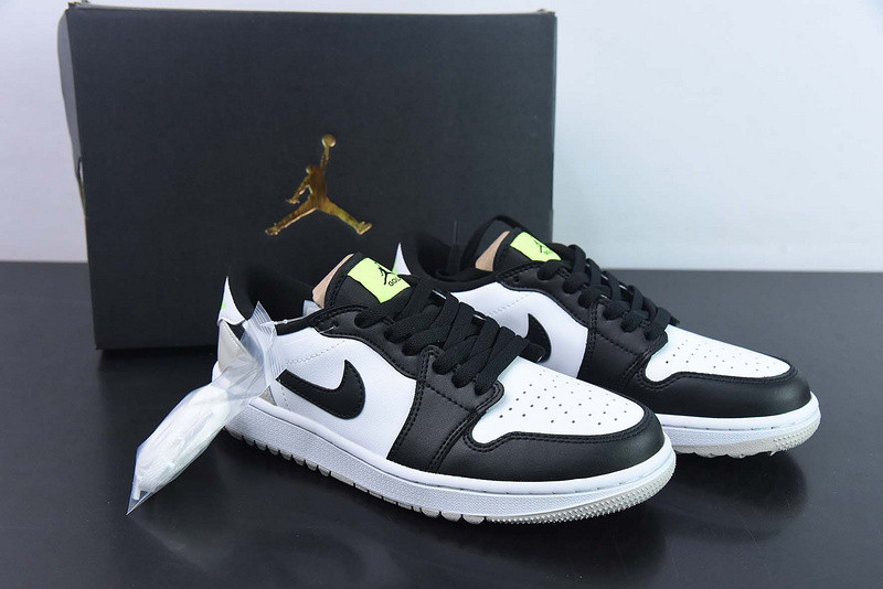 air jordan 1 low golf "black/white/volt" dd9315-108