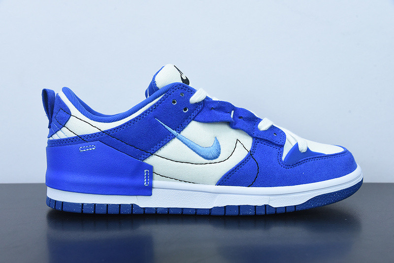 nike dunk low disrupt 2 white university blue dh4402-102