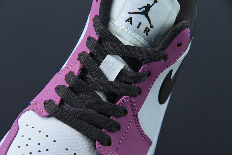 nike air jordan 1 low berry powder white black dc1767-160