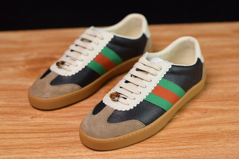 g*u*i jbg leather and suede