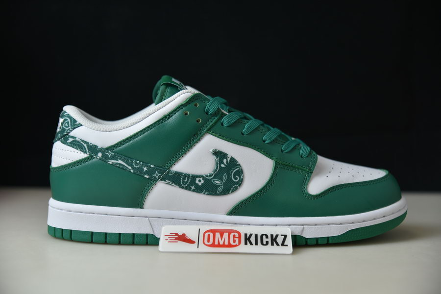 nike sb dunk low “green paisley ” dh4401-102