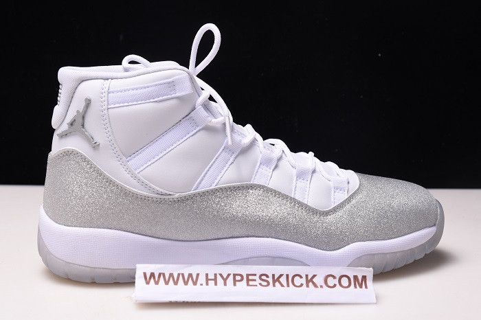 air jordan 11 wmns white metallic silver ar0715-100