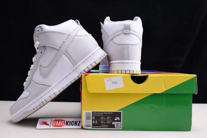 nike dunk high retro white vast grey （2021）dd1399-100